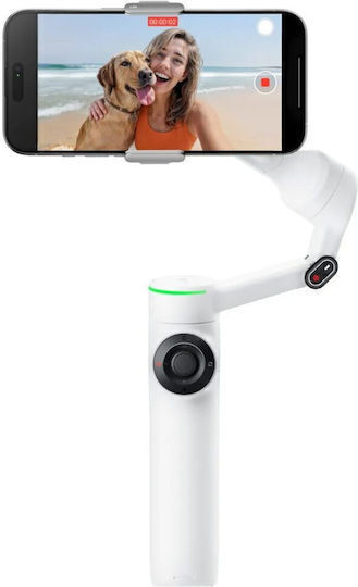 Insta360 Flow 2 Standard Bundle Phone Gimbal with 3 Axis Stabilization and 10 Operating Hours White