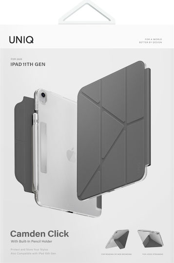 Uniq Camden Klappdeckel Gray (iPad 11" A16 (2025), iPad 10,9" 10. Generation (2022))