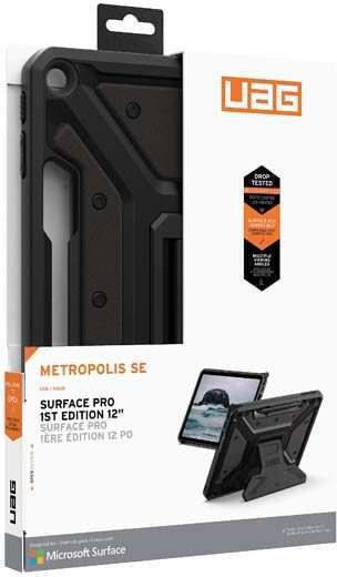 UAG Metropolis Se Back Cover Ανθεκτική με Πληκτρολόγιο Μαύρη (Microsoft Surface Pro 12" (1st - 2025))