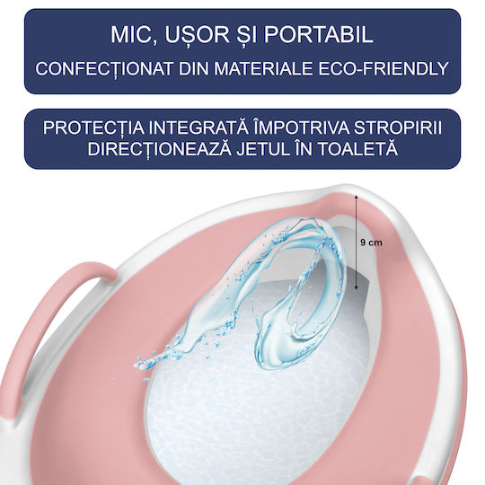 Kidizi Toddler Toilet Seat with Handles Pink