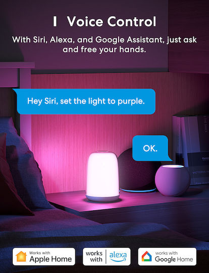 Meross Smart Διακοσμητικό Φωτιστικό LED RGB