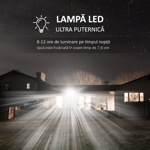 Lumini De Inundație Cu LED-uri Solar Etanș 300W Alb Rece Cu Telecomandă IP68