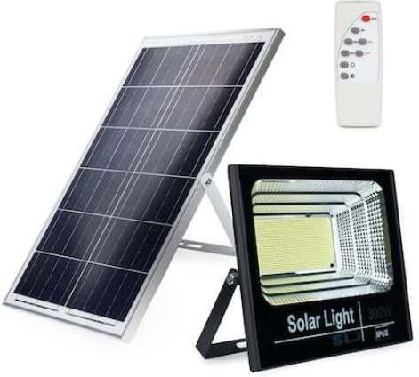 Lumini De Inundație Cu LED-uri Solar Etanș 300W Alb Rece Cu Telecomandă IP68