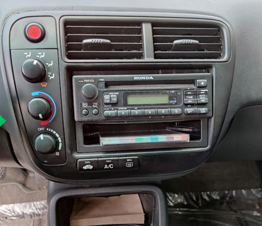 Bizzar DIN Fascia Panels 2 Din Compatible with Screen 9" for Honda Civic with A/C 1995-2001