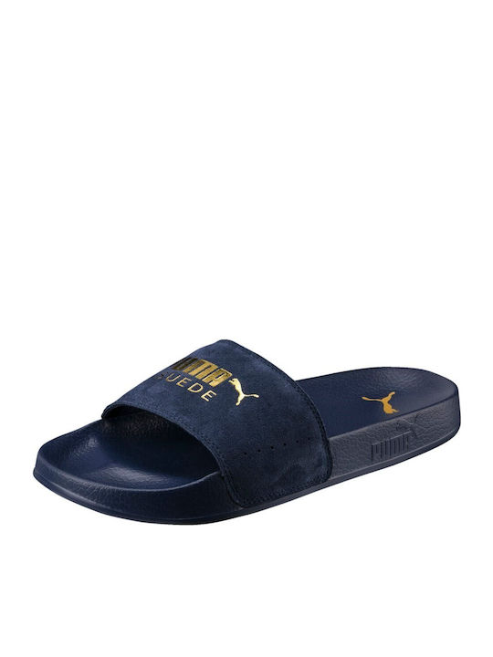 Leadcat Suede Herren Slides Blau