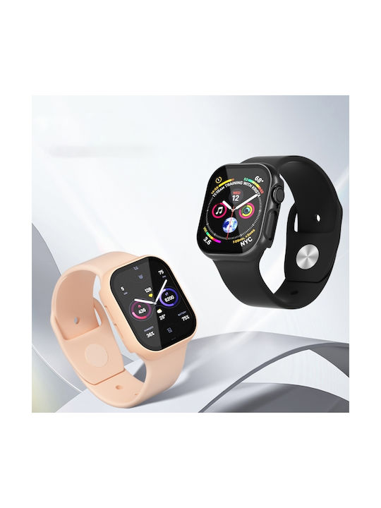 Apple Watch Series 10 42mm Tempered Glass Film Integrated Pc Watch Case Silver