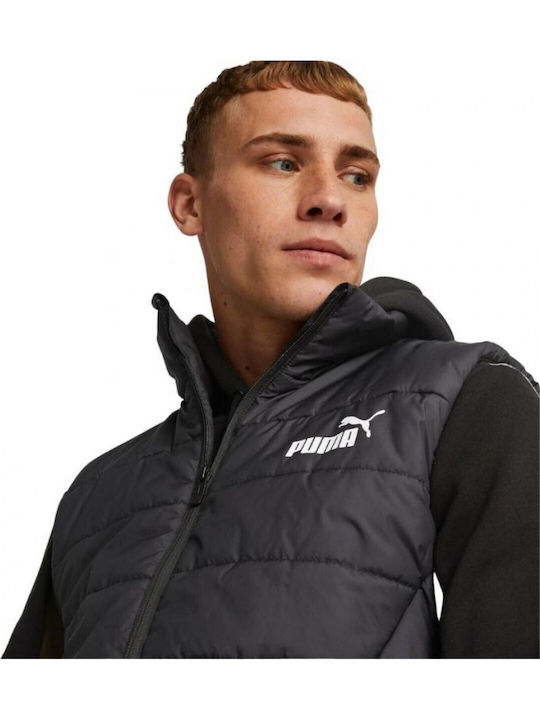 Essentials Sleeveless Jacket Puffer Waterproof and Windproof Black