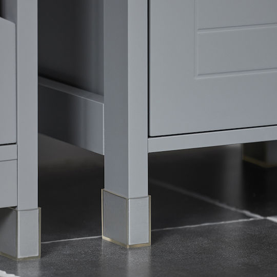 SoBuy Bathroom Cabinet L30xW30xH89.2cm Gray