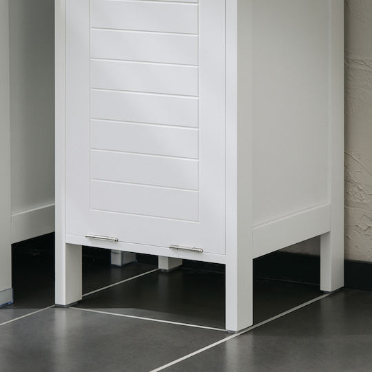 SoBuy Ντουλάπι Μπάνιου Πλυντηρίου 30x30x89cm Λευκό