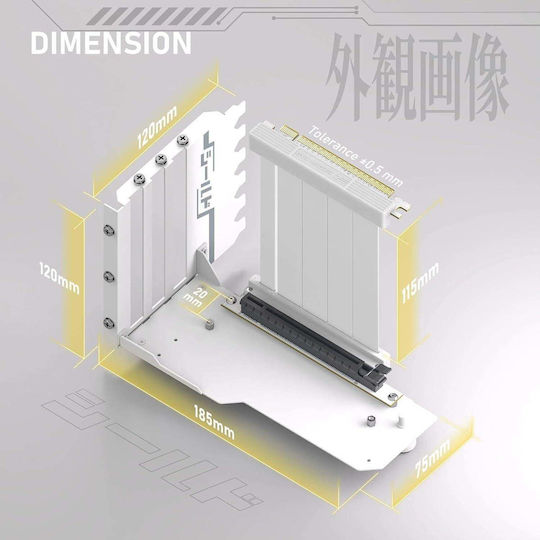 Vertikale Montagehalterung Gpu Ezdiy-fab Pcie 4.0 Steigleitung 90°