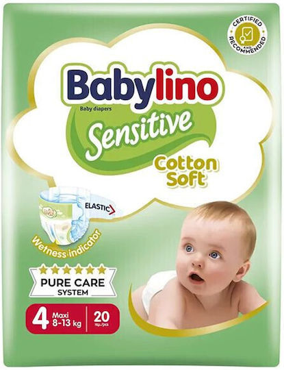 Babylino Πάνες με Αυτοκόλλητο Chamomile No. 4 για 7-18kg 20τμχ