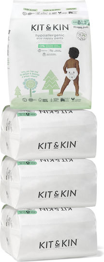 Kit & Kin Tape Diapers Eco-Friendly Hypoallergenic No. 8 for 19+kg 14pcs