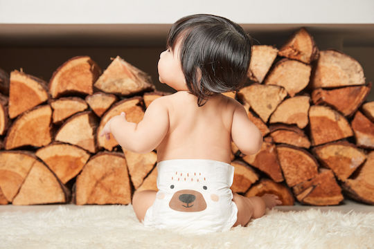 Kit & Kin Scutece cu bandă adezivă Eco-Friendly Hypoallergenic Nr. 3 pentru 6-10kg 32buc