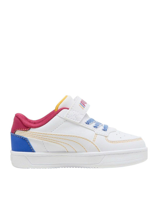Caven 2.0 Kids Sports Shoes Running With Hoop & Loop Closure White