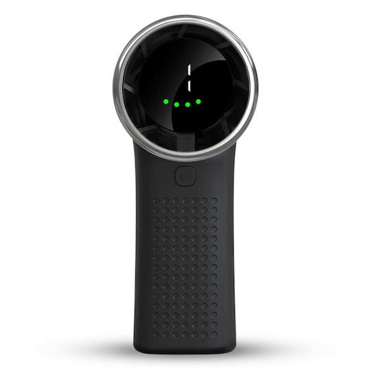 Mini Tragbarer Ventilator A8 LED-Anzeige 5 Geschwindigkeiten Usb-c 3600mAh Batteriekapazität Leise Kompakt Schwarz