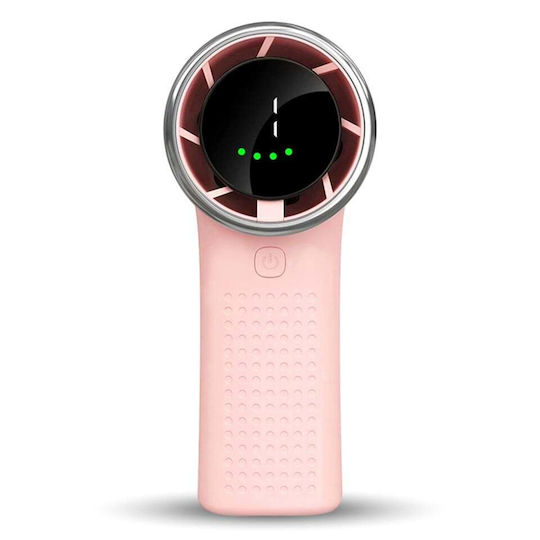 Mini Tragbarer Ventilator A8 LED-Anzeige 5 Geschwindigkeiten Usb-c 3600mAh Batteriekapazität Leise Kompakt Rosa