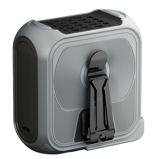 Ventilator Portabil Turbo Z13 5 Viteze 10000mAh Încărcare Rapidă Suport Metalic Lanternă Banca de Alimentare Gri
