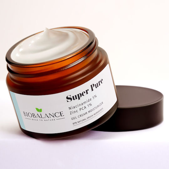 Alpaya Dermaceuticals Super Pure Niacinamidă 5% + Zinc PCA 1% Light Crema de față controlantă împotriva acneei cu niacinamidă 50ml