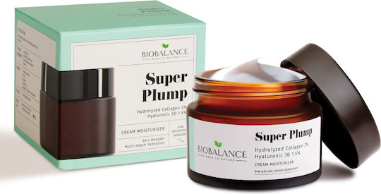 Alpaya Dermaceuticals Super Plump 3% Colagen Hidrolizat + 3D Acid Hialuronic 1.5% Rich Cremă de Fata Hidratare & Anti-îmbătrânire cu Acid Hialuronic & Colagen 50ml