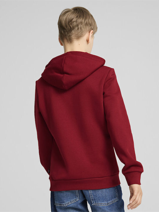 Kids Sweatshirt with Hood and Pockets Bordeaux Ess+ 2