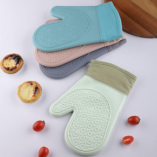 Oven Mitt Silicone Pink 1pcs