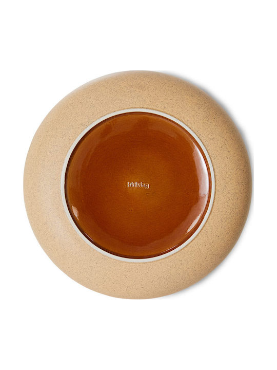 HK Living Salatschüssel Keramik Braun 25x25x9cm 1Stück