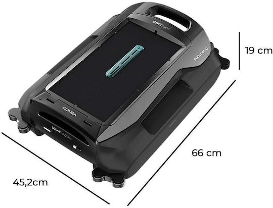 Cecotec Conga Pooldroid Aquaskater Ασύρματη Σκούπα Ρομπότ Πισίνας Τοιχωμάτων με Φίλτρο 4.5lt