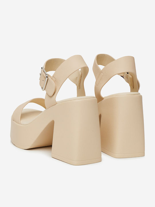 Sandalen Beige