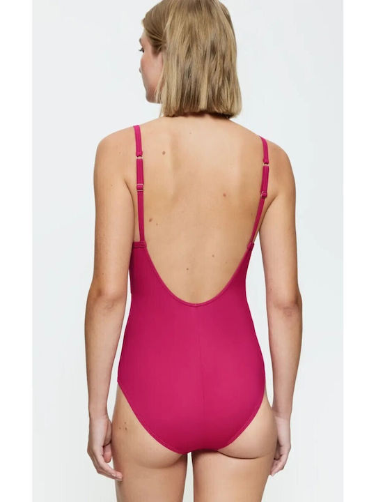 Summer Twist Owp One-Piece Swimsuit Fuchsia