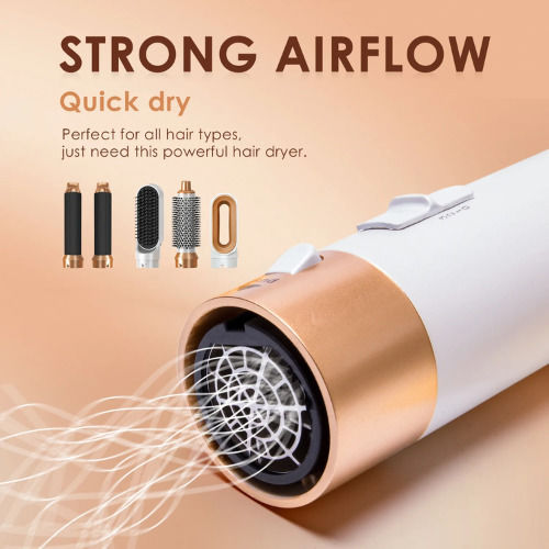 Ceramic Electric Brush with Air for Straightening and Curls 1000W