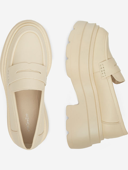 Damen Loafers in Beige Farbe
