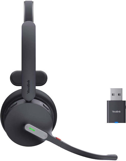 Yealink Wh64 Hybrid Mono Uc Headset Wireless Headband Office Call Center Micro-usb Bluetooth Black