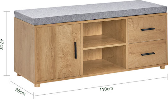 Ξύλινη Παπουτσοθήκη 110x45x35cm