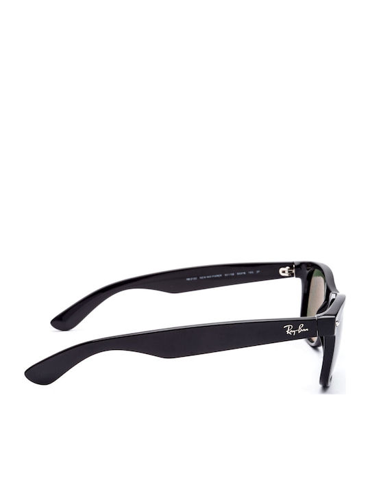 Ray Ban Wayfarer Unisex Sunglasses with Black Plastic Frame and Black Polarized Lens RB2132 901/58