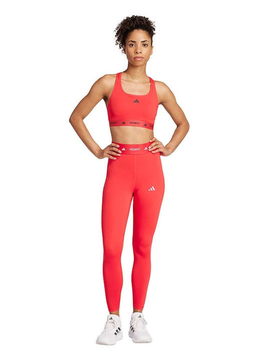 Performance Training Damen Gekürzte Leggings Mit Formendefinition Hohe Taille Rot