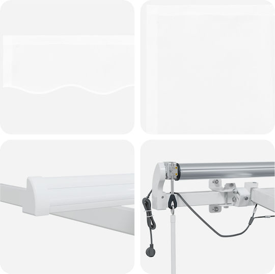 vidaXL Awning fabric White 3x5m