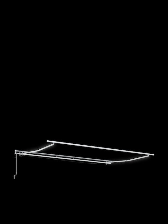 vidaXL Τέντα Βεράντας με Led Λευκή 5x3m