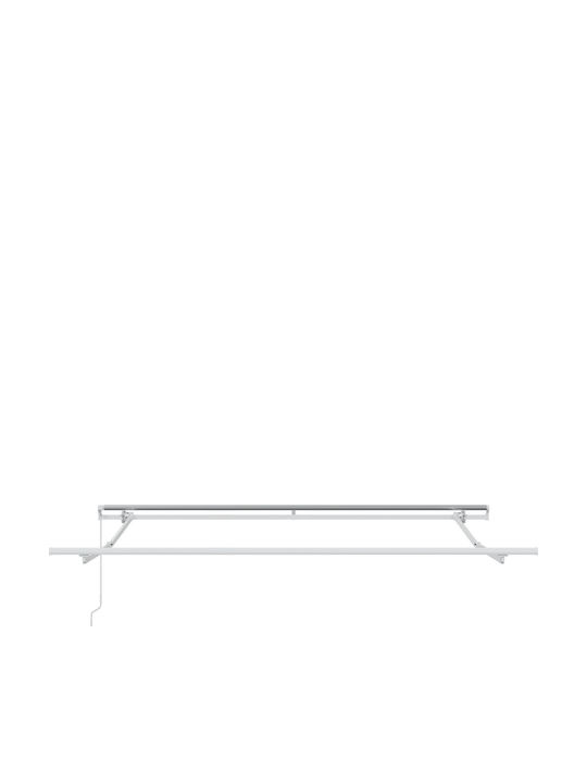 vidaXL Τέντα Βεράντας με Led Μαύρη 3.5x2.5m