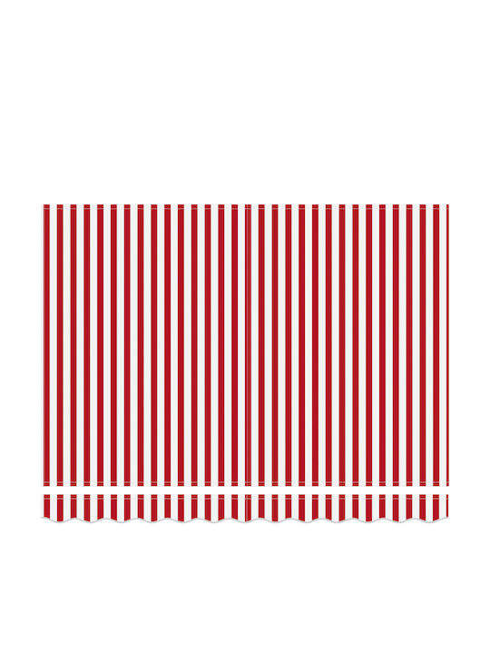 vidaXL Terrace Wall Tent with LED Light Red 3x2.5cm
