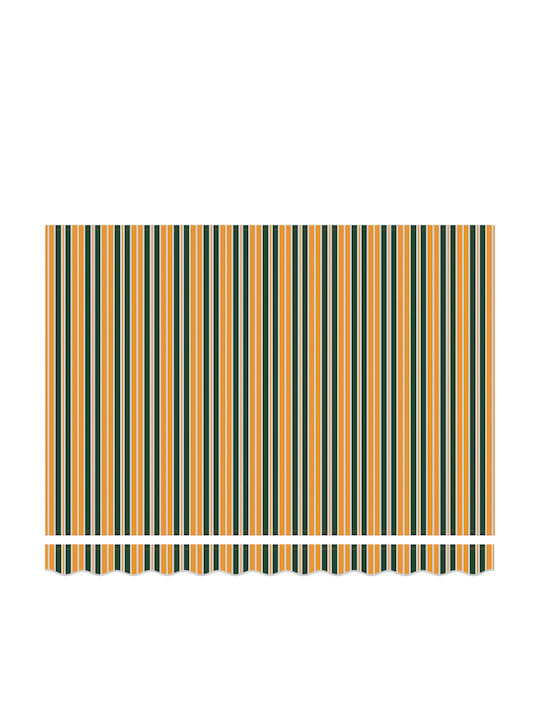 vidaXL Cort Terasă Verde x2.5m