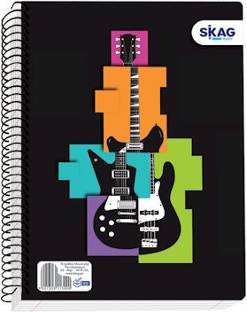 Skag Spiral Notebook Music A4 40 Sheets 1pcs (Μiscellaneous Designs)