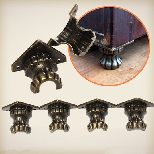 Ποδαράκια Μεταλλικά 35x25mm 4 Τεμ