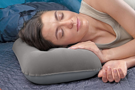 Bestway Inflatable Camping Pillow Velvet Gray