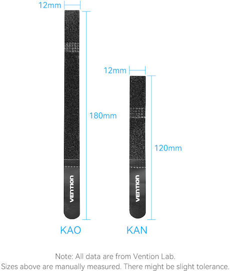 Vention Cable Organiser Hook Loop Cable Tie 120mm 10 Pcs Kanb0-10