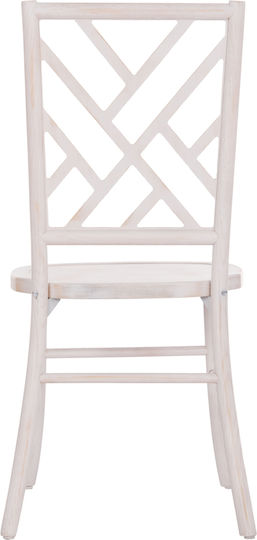 Toon Καρέκλα Τραπεζαρίας Ξύλινη White Wash 41x46x95εκ.