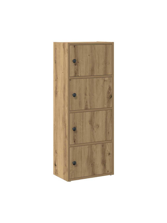 Living Room Display Cabinet Made of Particle Board Artisian Oak 40x24x102cm