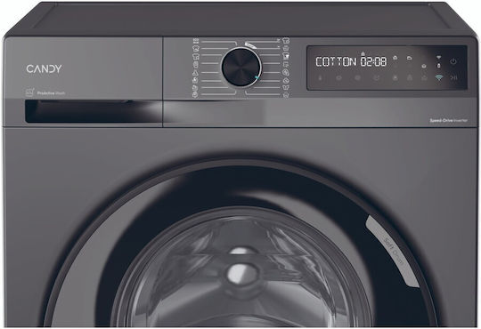 Candy Washing Machine 10kg 1400 Rounds Proactive Wash Gray BR 410B8G-S
