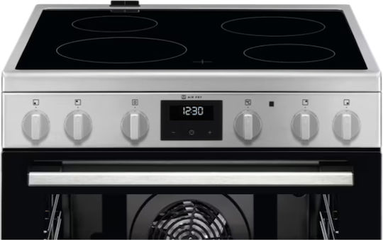 Electrolux Cooker 73lt with Ceramic Hobs W59.6cm. Inox
