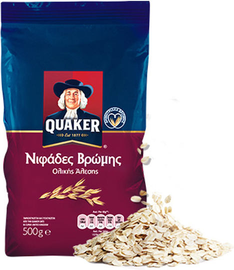 Quaker Νιφάδες Βρώμης Ολικής Άλεσης 500gr