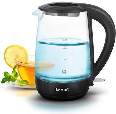 Samus Aquabelle Βραστήρας 1.7lt 2200W Μαύρος